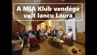 A MIA Klub vendége volt Iancu Laura