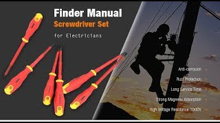 Finder Insulated Manual Screwdriver Set for Electrician