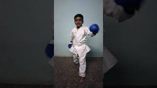 Viraj Dhiwar Karate practice 2021