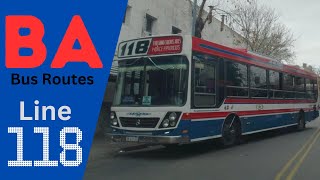 Bus Line Explorer: 118 - PARQUE PATRICIOS to BARRANCAS DE BELGRANO | DashCam POV Series #BABusRoutes