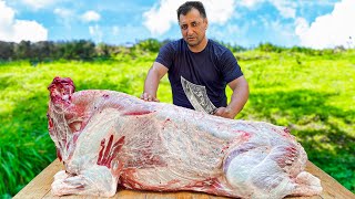 I Butchered A Huge Bull And Cooked It In A Big Oven! Grand Day In Village