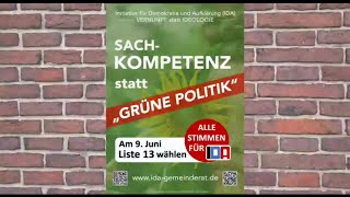 Sachkompentenz statt „grüne Politik“!