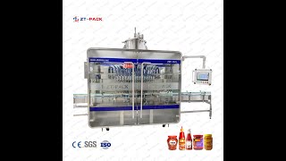 Heinz Ketchup tomato paste jam sauce paste oil high temperature filling capping machines.