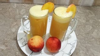 Refreshing & Healthy Peaches Juice Recipe By Fusion Food|| #foodfusion #juice