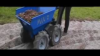 Max Truck in deep gravel at an exhibition