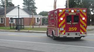 Orono Maine Fire Department A259 Response