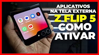 Como colocar aplicativos na tela externa do Galaxy Z Flip 5