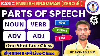 English Grammar | Parts Of Speech | Very Important Class For All Students By Avinash Sir