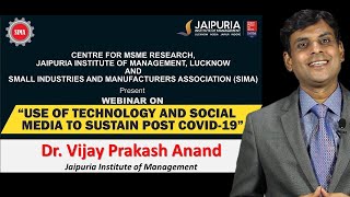 Google and Social Media Strategies Post COVID-19 by Dr Vijay Prakash Anand