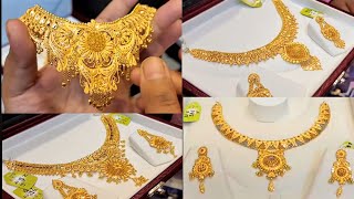 new gold set design with weight | gold set designs | latest gold  necklace design