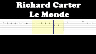 Richard Carter - Le Monde (Easy Guitar Tabs Tutorial)