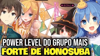 KONOSUBA: PODERES E HABILIDADES | POWER LEVEL DO GRUPO MAIS FORTE | Só Para Animes