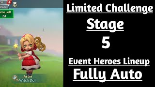 Lords mobile witch doll limited challenge stage 5 fully auto|Dark disaster stage 5 fully auto