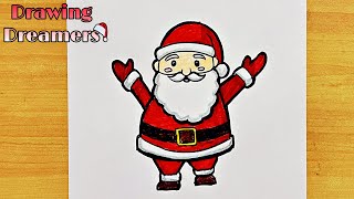 How to Draw Santa Claus Easy || Merry Christmas HO HO HO || Christmas Drawing