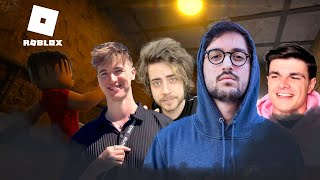 Je joue à des jeux d'horreurs Roblox avec Cellbit , Foolidh et Ellum