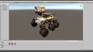 Cartoon Mars Rover - Unity