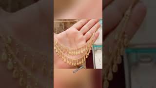 Traditional gold necklace with jhumka jewelry latest designs and trends 2020 for Asian women