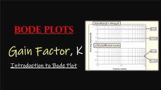 Introduction to Bode Plot || Bode Plot of Gain Factor, "K"