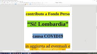 CONTRIBUTO a FONDO PERSO da REGIONE LOMBARDIA