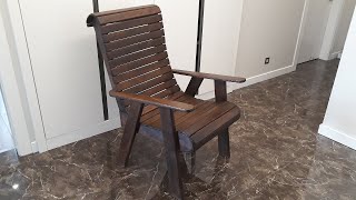 Paletten koltuk yapımı / Pallet chair diy / Making chair from pallet / Pallet chairs ideas