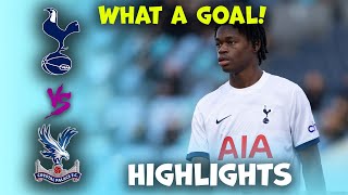 Tottenham Spurs v Crystal Palace | U18 Premier League | Highlights 17-08-2024