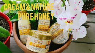 New Cream Of Nature Pure Honey line/ Giveaway 2018/NaturalRoxxy