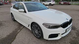 BMW 5 - антихром молдингов окон, передней решётки, оклейка крыши и плавника чёрной глянцевой плёнкой