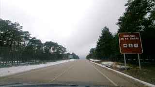 Timewarp atravesando la comarca de Pinares (Soria) con nieve desde Vinuesa a Duruelo de la Sierra