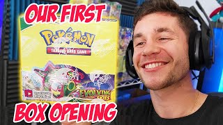 OPENING MY FIRST EVER EVOLVING SKIES POKEMON BOOSTER BOX