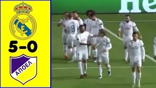 ملخص مباراة ريال مدريد وابويل  6-0 دوري ابطال اوروبا [شاشة كامة HD]