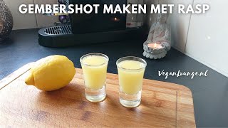 Hoe gembershot maken zonder blender en slowjuicer. Voor effectieve buikvetverbranding & tegen griep🤒