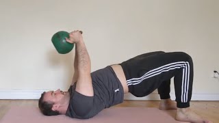 Kettlebell Pullover from Hip Bridge