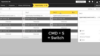 Keyboard Shortcuts in BridgeAthletic's builder