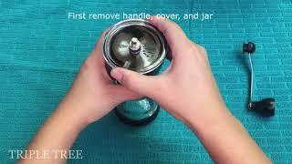 How to Use and Clean the TRIPLE TREE Slim Manual Coffee Grinder