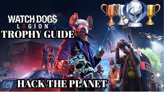 🏆 WATCH DOGS: LEGION (PS5) TROPHY GUIDE: "HACK THE PLANET" – 100% PLATINUM ROADMAP 🏆