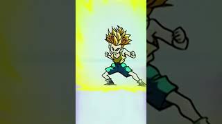 Kid Trunks punches Vegeta - Dragon Ball Z