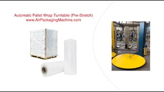 Automatic Pallet Wrap Turntable Pre Stretch, Turntable Wrapping Machine