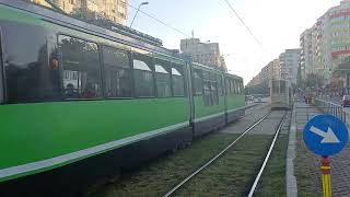 Tramvaiul V3A-93-PPC #169 pe linia 23 parasind statia Calea Ferentari