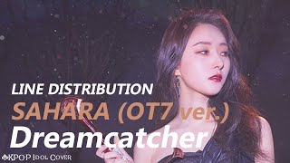 Dreamcatcher - SAHARA (OT7 ver.) | Line Distribution (Color Coded)