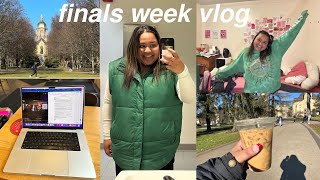 FINALS WEEK VLOG | taking finals, studying, coffee, & stress