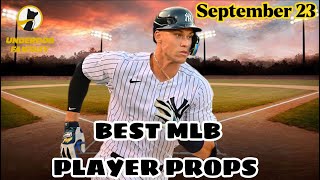 CLEAN SWEEP YESTERDAY!! TODAYS BEST UNDERDOG FANTASY MLB PLAYER Props - Friday September 23