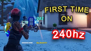 First time on 240hz (144hz to 240hz Monitor) Fortnite