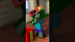 Never Blast Zombie Girl - minecraft animation #shorts