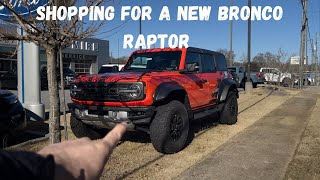 Shopping for a Ford Bronco Raptor