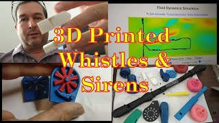 3D Printed Whistles & Sirens