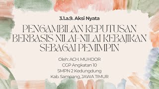 Tugas PGP Aksi Nyata Modul 3.1 Pengambilan Keputusan Seorang Pemimpin