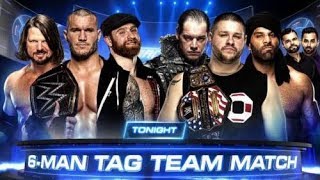 wwe_smackdown live.6-man tag team match, December 19,2017