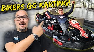 How well can these Bikers handle a Go-Kart?! | Bikers and Bites Episode 8