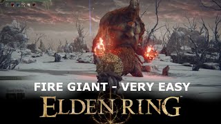 Fire Giant Fight With Torrent - Very Easy - Elden Ring