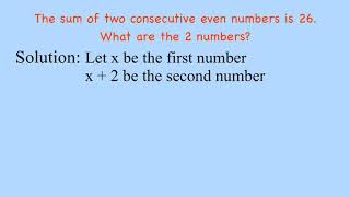 Algebra Word Problem